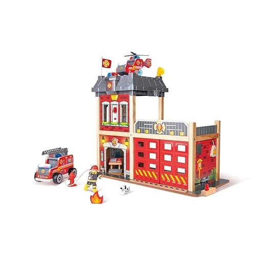 Oferta limitada: Hape Parque de Bomberos de la Gran Ciudad | Casa de Muñecos de Juguete de Madera Infantil de 119.99 € a 65.34 € (ahorro 46%)