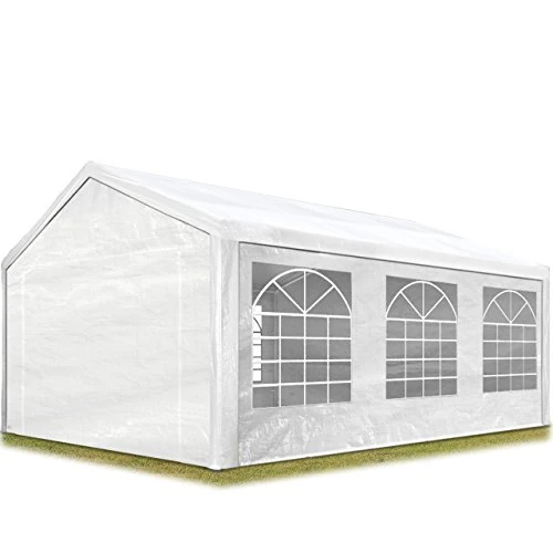 Offerta a tempo: Tendone per feste gazebo 3x6 m bianco PE 350 N impermeabile protezione UV tenda giardino sagre eventi mercati esterno - 18% da 355.00 € a 290.00 €