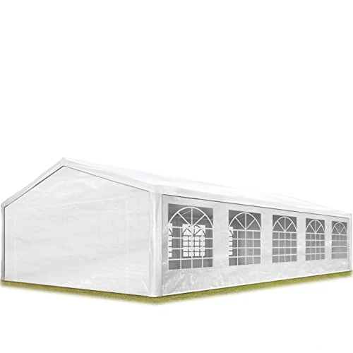 Offerta a tempo: Tendone per feste gazebo 5x10 m bianco PE 350 N impermeabile protezione UV tenda giardino sagre eventi mercati esterno - 0.00% da 615.00 € a 615.00 €