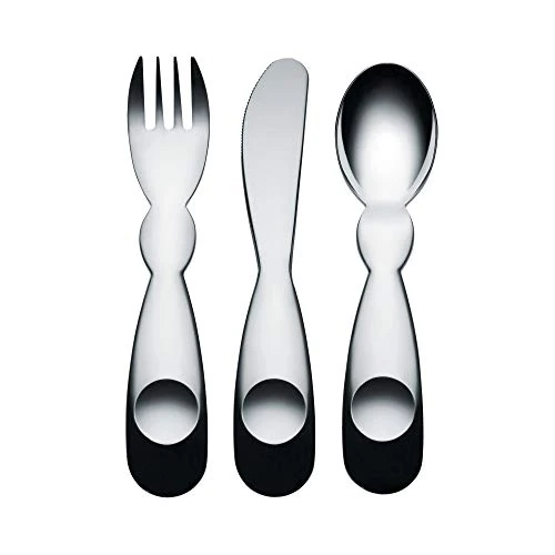 Begrenztes Angebot: Alessi AM41S3 Alessini Kinderbesteckgarnitur,Edelstahl 18/10 von 30.00 EUR auf 22.50 EUR (Rabatt 25%)