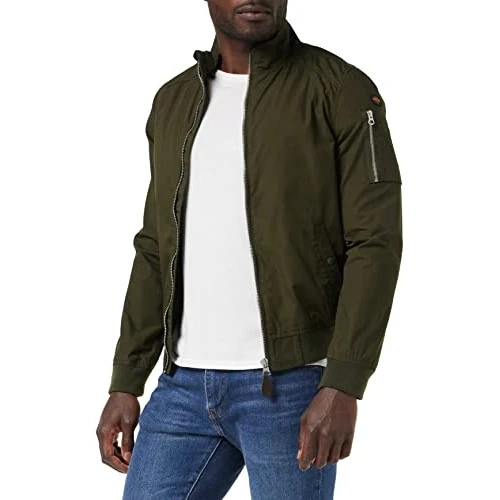 Schott Nyc Kenny, Giacca Uomo, Verde (Kaki Scuro), 3XL