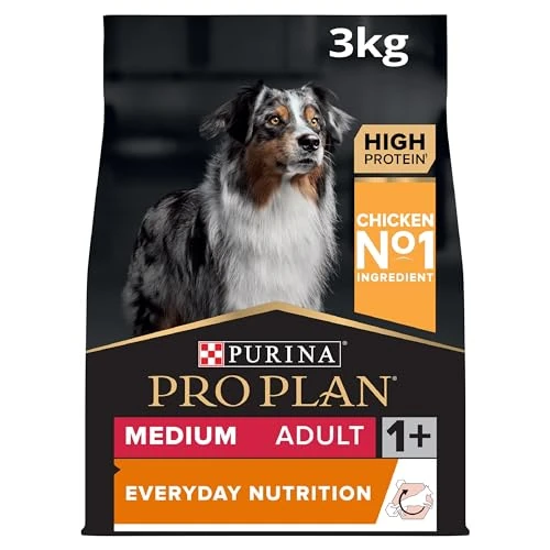 Limited-time offer: PRO PLAN Medium Adult Everyday Nutrition Chicken Dry Dog Food 3kg (Pack of 4) from 67.50 £ to 64.99 £ (save 4%)