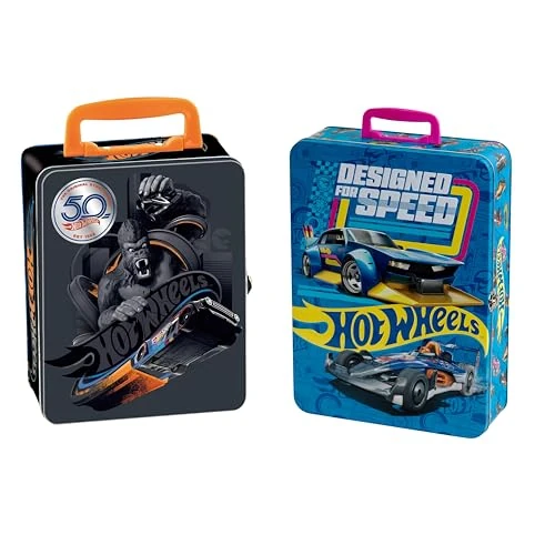 Offerta a tempo: Theo Klein 2881 Valigetta di Raccolta Hot Wheels, Valigetta in Metallo Che può Contenere Fino a 50 Auto, Pratiche suddivisioni, Giocattolo per Bambini a Partire dai 3 Anni - 42% da 24.99 € a 14.59 €