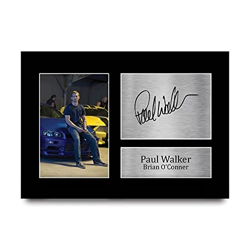 Oferta ograniczona: HWC Trading Paul Walker prezent podpisany A4 drukowany autograf Brian O'Conner szybki i wściekły z 73.95 EUR na 73.95 EUR (znizka 0%)