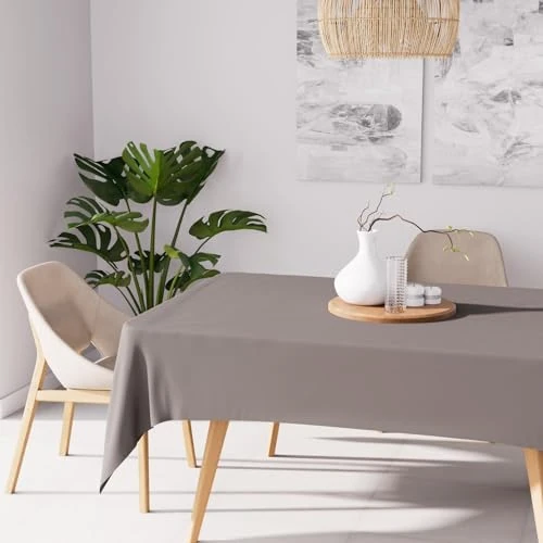 Limited-time offer: Soleil d'ocre Alix Rectangular Stain-Resistant Tablecloth, Brown, 160 x 270 cm Polyester from 18.23 GBP to 18.23 GBP (save 0%)