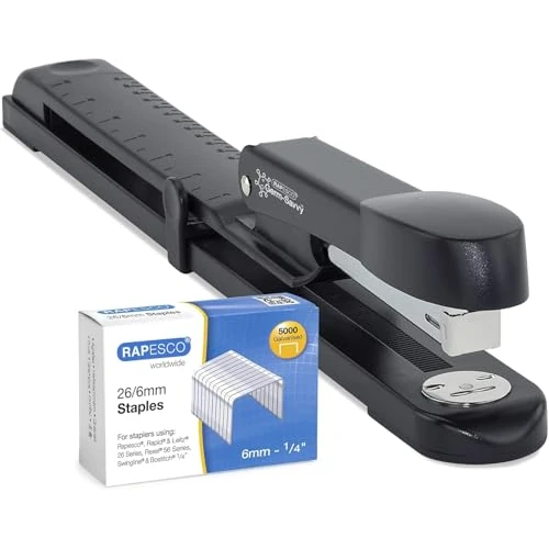 Limited-time offer: Rapesco 1464 Marlin Long Arm Stapler and 5000 26/6 mm Staples, Black from 13.95 £ to 13.95 £ (save 0.00%)