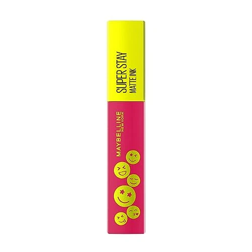 Maybelline New York Vloeibare lippenstift met matte afwerking, 16 uur houvast zonder te geven, veganistische formule, Super Stay Matte Ink Moodmaker, nr. 460 Optimiser, 5 ml