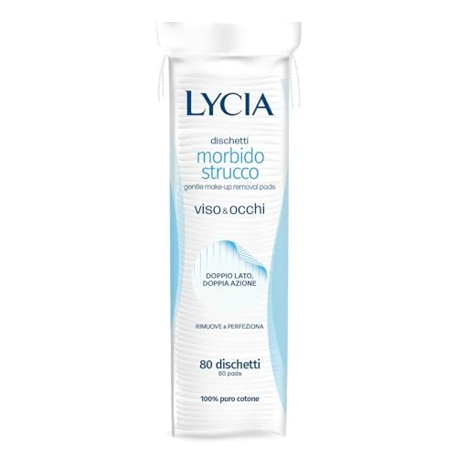 Lycia, Miękkie Dysketti Struck, Twarz i oczy, Podwójne działanie, Opakowanie 80 dyskietek