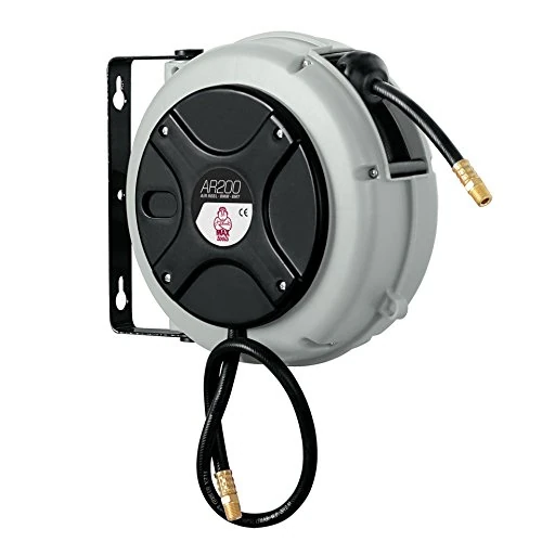 Offerta a tempo: MAXTOOLS AR200, Avvolgitubo con Tubo Flessibile in PVC, per il Passaggio di Aria e Acqua Fino a 45°, 6 Metri (6m), Avvolgitubo aria compressa - 45% da 63.70 € a 35.20 €