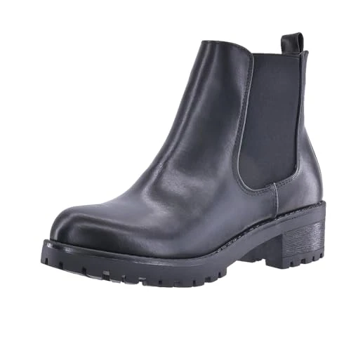 Offerta a tempo: Elara Stivaletti da Donna Chelsea Boots Chunkyrayan S160 Black-41 - 50% da 49.95 € a 24.90 €