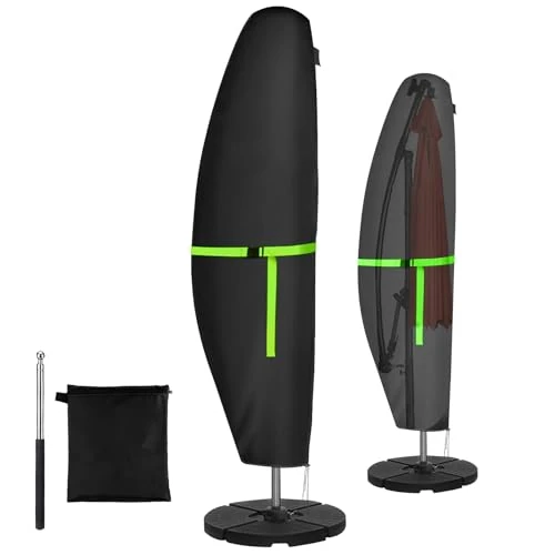Offerta a tempo: GEMITTO Copertura Protettiva per Ombrellone (Diametro 2-4 m) da Giardino Impermeabile, con Cerniera Impermeabile (280 x30/81/45cm, 420D) - 23% da 29.99 € a 23.14 €