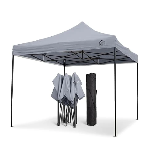 Offerta a tempo: All Seasons Gazebos | 3x3m Pop Up Gazebo | Resistente, completamente impermeabile, di qualità superiore (Grigio Metallizzato) - 15% da 179.99 € a 153.50 €