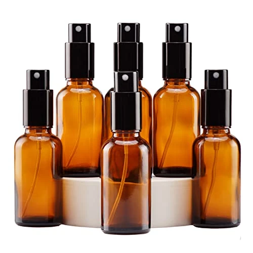 Oferta limitowana: Yizhao Szklana Butelka ze Sprayem 30ml Bursztynowy, z Małym Delikatny Spray, do Olejku Eterycznego, Podróży, Czyszczenia, Perfum, Aromaterapii, Makijażu - 6 Sztuk z 70.99 zł na 70.99 zł (oszczędź 0.00%)