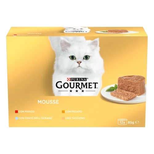Limited-time offer: Purina Gourmet Gold Mousse Wet Food for Cats with Beef, Ocean Fish, Turkey, Liver, 96 Cans of 85 g from 79.94 GBP to 79.94 GBP (save 0%)