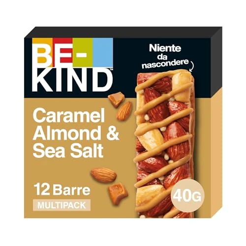 Begrenztes Angebot: Be-Kind Caramel Almond & Sea Salt Nussriegel, 12er Pack (12 x 40 g) von 23.94 EUR auf 17.00 EUR (Rabatt 29%)