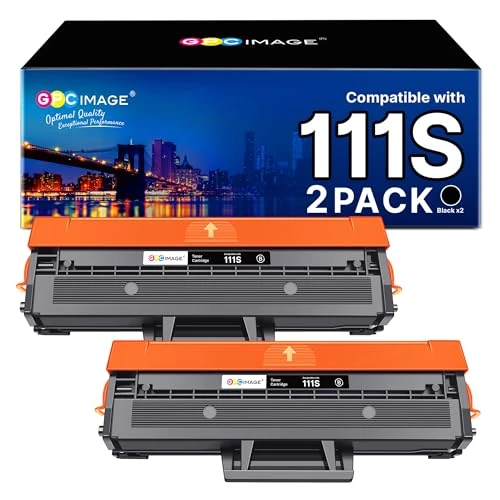 GPC IMAGE MLT-D111S toner kompatybilny z Samsung D111S MLT-D111L czarny tusz do drukarki do Samsung Xpress M2070w Toner M2070 M2026W M2026 M2070FW M2020 M2022W M2022 M2070F (czarny, 2 sztuki)