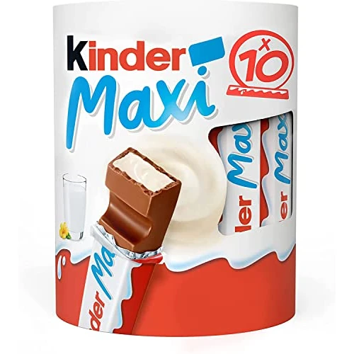 Kinder Maxi Snack de Chocolate - 10 Unidades
