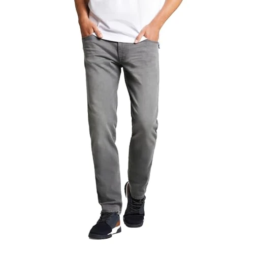 bugatti 3038D-86676 Vaqueros Straight, (Grau 251), 34W / 36L para Hombre