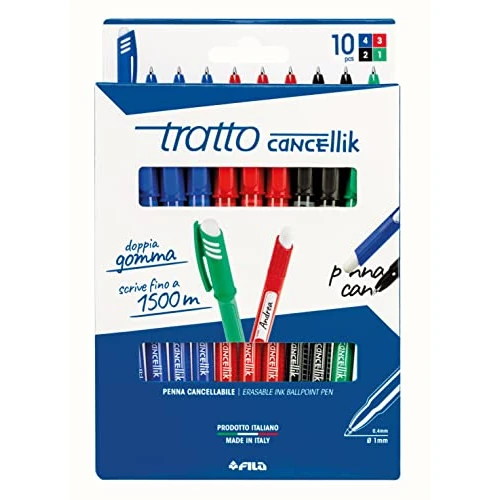 Offerta a tempo: Busta Tratto Cancellik 8 + 2 colori scuola - 832700, 10 Pezzi - 0.00% da 12.52 € a 12.52 €