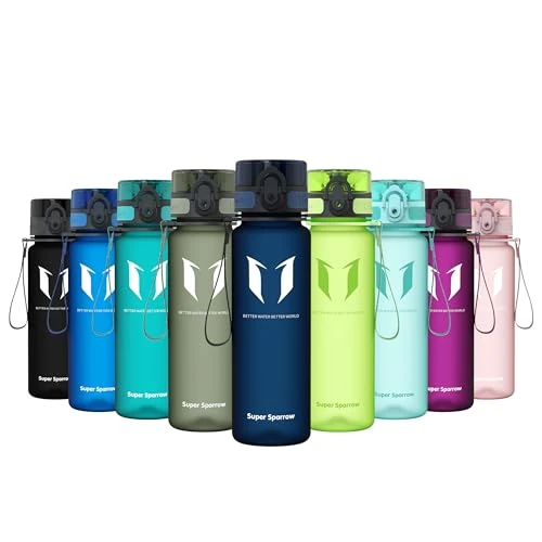 Offre limitee: Super Sparrow Bouteille d'eau - Gourde - 500ml - sans BPA - Convient pour Le Sport, la randonnée, l'école, Le Bureau, en Plein air de 16.59 EUR a 12.69 EUR (economie 24%)