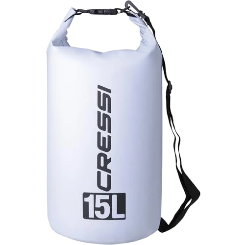 Offerta a tempo: CRESSI Dry Bag, Sacca/Zaino Impermeabile per attività Sportive Unisex Adulto, Bianco, 15 LT - 0.00% da 28.48 € a 28.48 €