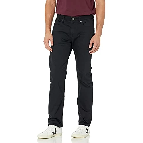 Offerta a tempo: Amazon Essentials Jeans Elasticizzati con Taglio Dritto - colori fuori produzione Uomo, Nero, 28W / 30L - 0.00% da 43.20 € a 43.20 €