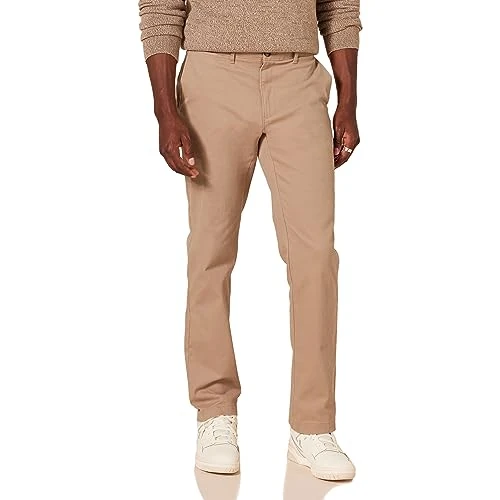Offre limitée : Amazon Essentials Pantalon Chino Décontracté et Extensible, Coupe Ajustée Homme, Brun Kaki Foncé, 42W / 32L de 22.30 € à 22.30 € (0.00% de remise)