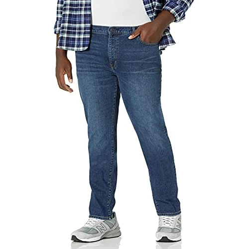 Limitiertes Angebot: Amazon Essentials Herren Stretchjeans, Skinny-Passform - Auslauffarben, Mittlere Waschung, 28W / 28L von 17.65 EUR auf 17.65 EUR (Spare 0%)