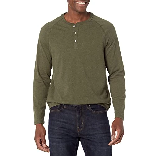 Tijdelijke aanbieding: Amazon Essentials heren Henley-shirt met normale pasvorm en lange mouwen (verkrijgbaar in grote en lange maten) van 13.60 EUR naar 13.60 EUR (korting 0%)