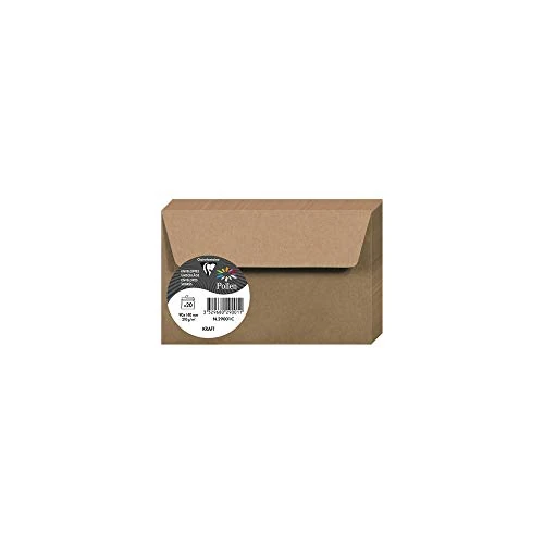 Tijdelijke aanbieding: Clairefontaine - Ref 29001C - Pollen Kraft zelfklevende enveloppen (Pack van 20) - 90 x 140 mm groot, 120gsm papier, geschikt voor gebruik met inkjet- of laserprinters van 7.54 EUR naar 7.54 EUR (korting 0%)