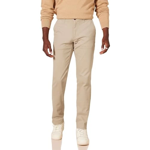 Offre limitée : Amazon Essentials Pantalon Chino Décontracté et Extensible, Coupe Classique Homme, Havane, 36W / 28L de 22.13 € à 22.13 € (0.00% de remise)