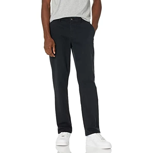 Offerta a tempo: Amazon Essentials Pantaloni Casual Chino Elasticizzati dal Taglio Classico Uomo, Nero, 29W / 29L - 0.00% da 25.14 € a 25.14 €
