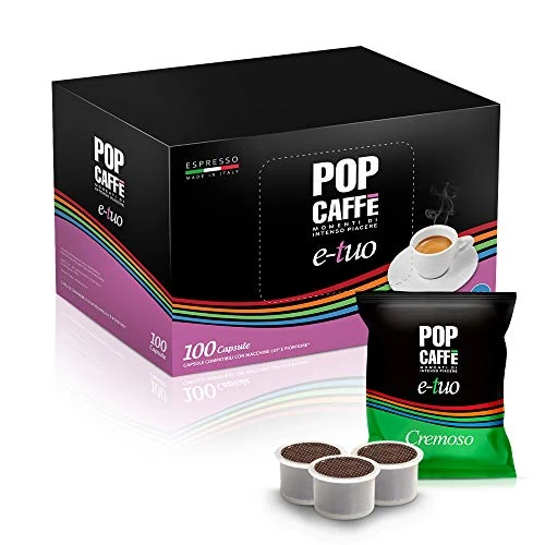 Offerta a tempo: 100 capsule POP E-TUO CREMOSO compatibile FIOR FIORE e LUI CAFFE - 0.00% da 22.90 € a 22.90 €