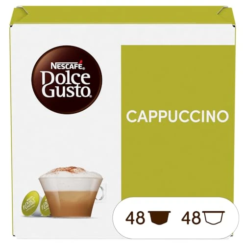 Offre limitee: Nescafé Dolce Gusto Cappuccino - Café Gourmand - 96 Capsules (Pack de 6 boîtes x 16) (L'emballage peut varier) de 28.74 EUR a 26.10 EUR (economie 9%)