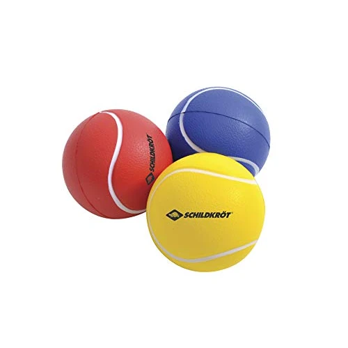 Oferta limitada: Schildkröt Juego de 3 Bolas Suaves, Ø 7cm, Espuma de PU, Buen Salto, Amarillo, Rojo, Azul, 970046 de 6.44 EUR a 6.44 EUR (ahorro 0%)