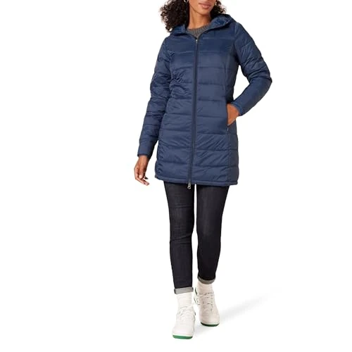 Tijdelijke aanbieding: Amazon Essentials Lichtgewicht Waterbestendig Packable Puffer Coat Down Alternatief, Navy, M van 64.99 € naar 64.99 € (0.00% korting)