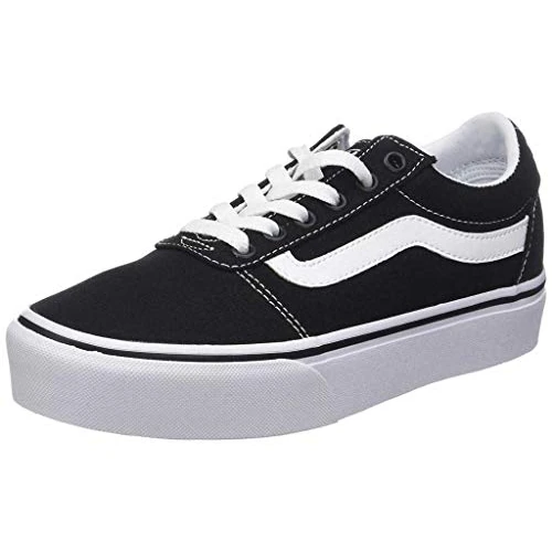 Vans WARD PLATFORM CANVAS, dames laag, zwart/wit, 40 EU (6.5 UK)