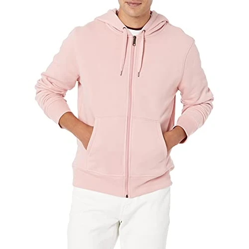 Oferta limitada: Amazon Essentials Chaqueta de Felpa con Cremallera Completa (Disponible en Tallas Grandes y Largos Especiales) Hombre, Rosa, XXL de 20.40 € a 20.40 € (ahorro 0.00%)