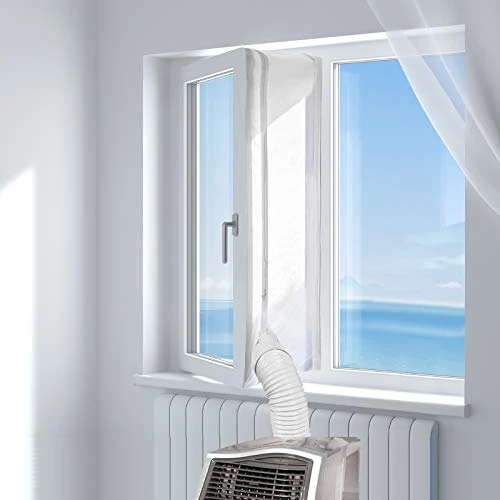 Offre limitée : HOOMEE 400CM Tissu De Calfeutrage pour Fenêtres pour Climatiseur Mobile et Sèche-Linge - Fonctionne avec Toutes Les Unités de Climatisation Mobiles, Installation Facile de 24.99 € à 23.74 € (5% de remise)