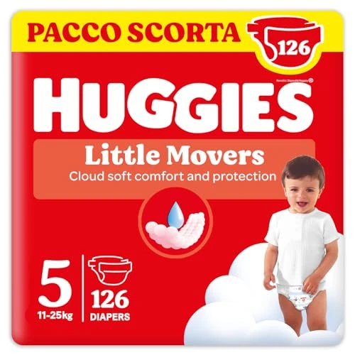 Offerta a tempo: Huggies Ultra Comfort, Pannolini Taglia 5 (11-25 Kg), Design Disney, Pacco Scorta, 126 Pz - 28% da 46.89 € a 33.99 €