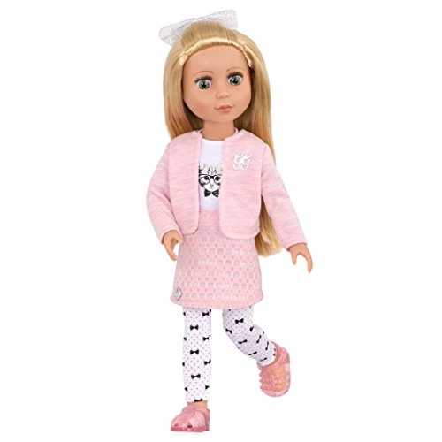 Offerta a tempo: B. toys Glitter Girls - Fifer - Bambola di moda posabile da 36 cm - Capelli biondi e occhi verdi - Cardigan e gonna rosa - Abito a tema gatto - 3 anni + - 23% da 26.99 € a 20.89 €