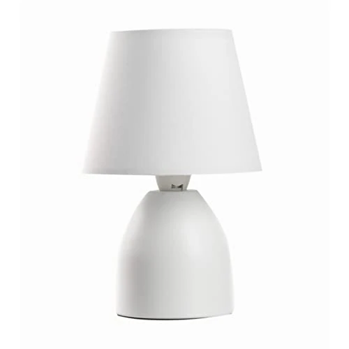 ONLI Nano Table Lamp with Round Tapered Shade, White