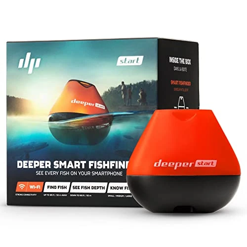 Limited-time offer: Deeper Start Fish Finder - Portable and Depth Finder for Recreational Fishing from Dock, Shore, Bank or Kayak | Castable Deeper Smart Sonar with Free User Friendly App from $89.99 to $89.99 (save 0.00%)