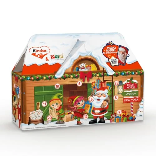 Offerta a tempo: Kinder Dolce Casa - Calendario Avvento 2026, 234 gr | 24 cioccolatini e snack assortiti Kinder, con speciale videomessaggio di Babbo Natale, idea regalo - 15% da 12.99 € a 10.99 €