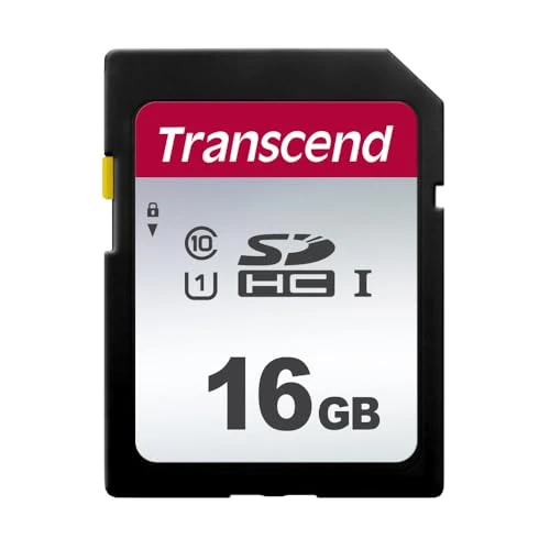 Offerta a tempo: Transcend TS16GSDC300S Scheda di Memoria SDHC da 16 GB, Imballaggio Standard, 300S, Standard - 0.00% da 28.99 € a 28.99 €