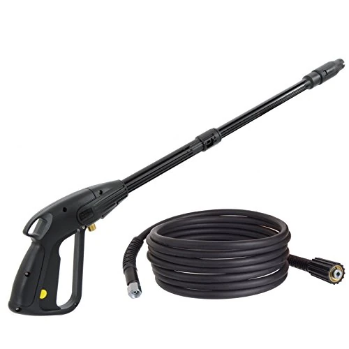 Oferta limitada: TECHKAR Pistola limpiadora de Alta presión + Manguera de Nylon - Compatible Karcher K2-K7 - Rosca M22x1,5 mm - 160 Bar - Accesorio Karcher - Boquilla Vario - Manguera 5m de 21.99 € a 21.99 € (ahorro 0.00%)