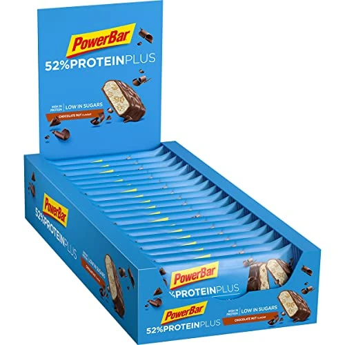 Begrenztes Angebot: Powerbar - 52% Protein Plus - Chocolate Nut - 20x50g - High Protein Low Sugar Riegel von 41.91 EUR auf 35.62 EUR (Rabatt 15%)
