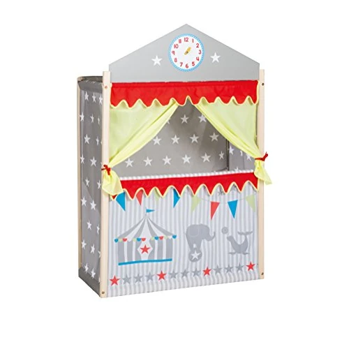 Oferta limitada: roba Teatro de Marionetas para Niños - Teatro de Títeres Guignol de Madera y Tela - Montado sobre Soporte - Gris de 99.90 EUR a 89.89 EUR (ahorro 10%)