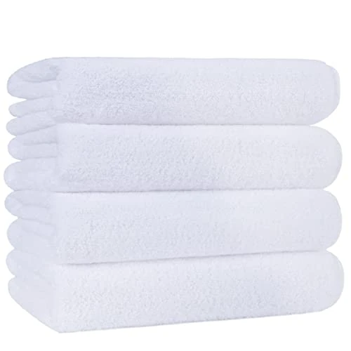 Limited offer: POLYTE Quick Dry Lint Free Microfibre Bath Towel, 76 x 145 cm, Pack of 4 (White) from 36.69 EUR to 29.35 EUR (save 20%)