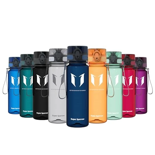 Oferta limitada: Super Sparrow Botella de Agua Deportiva - 500ml - Sin BPA (Transparente- Arándano) de 15.59 € a 13.72 € (ahorro 12%)